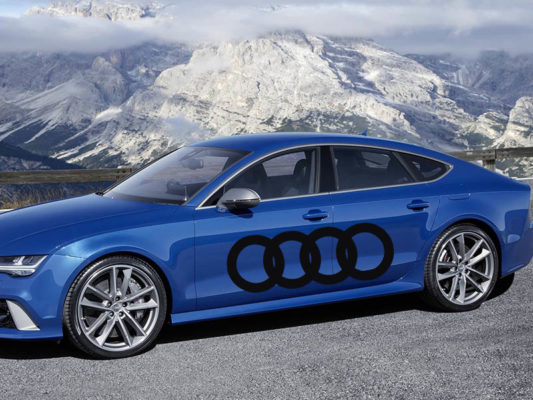 Audi ringe – modrinho