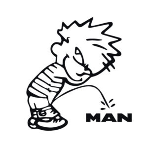 piss on man scwarz