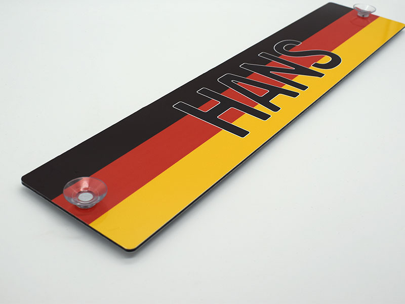 LKW-Namensschilder mit Deutsche Flagge und Ihrem Wunschtext