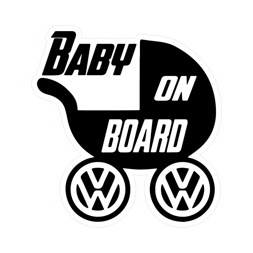 Baby on Bord VW Aufkleber